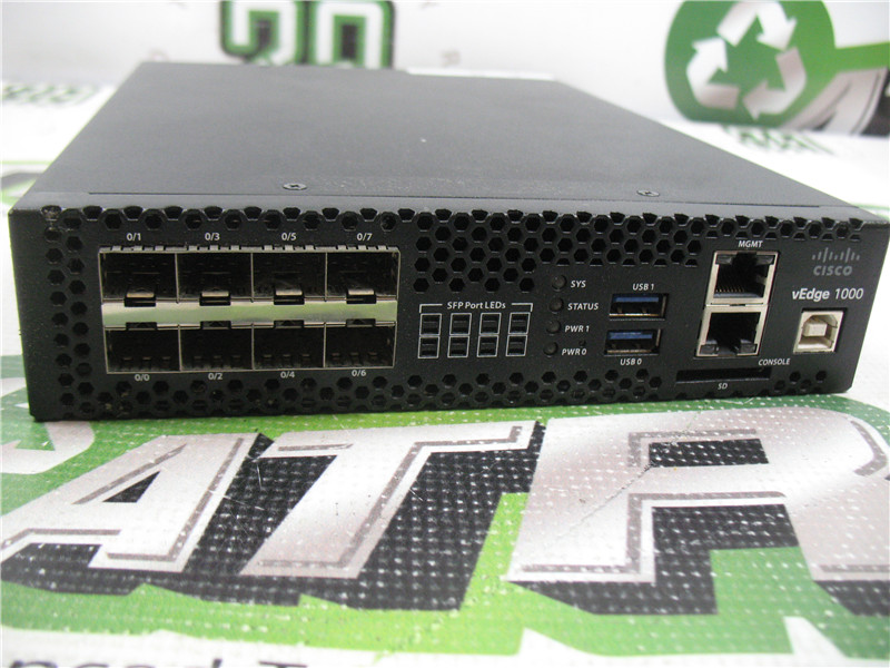 Cisco Viptela vEdge-1000-AC-K9 SD-WAN Router 8 SFP 2 USB Ports Factory Reset