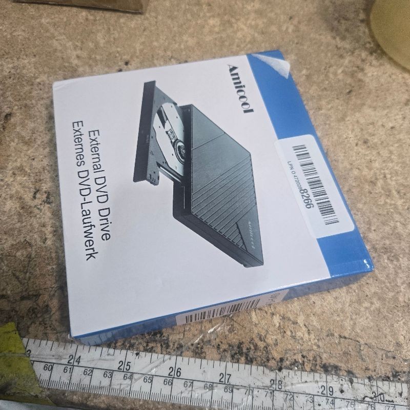 Amicool External DVD Drive USB 3.0 USB C CD Burner CD/DVD +/-RW Optical Drive A