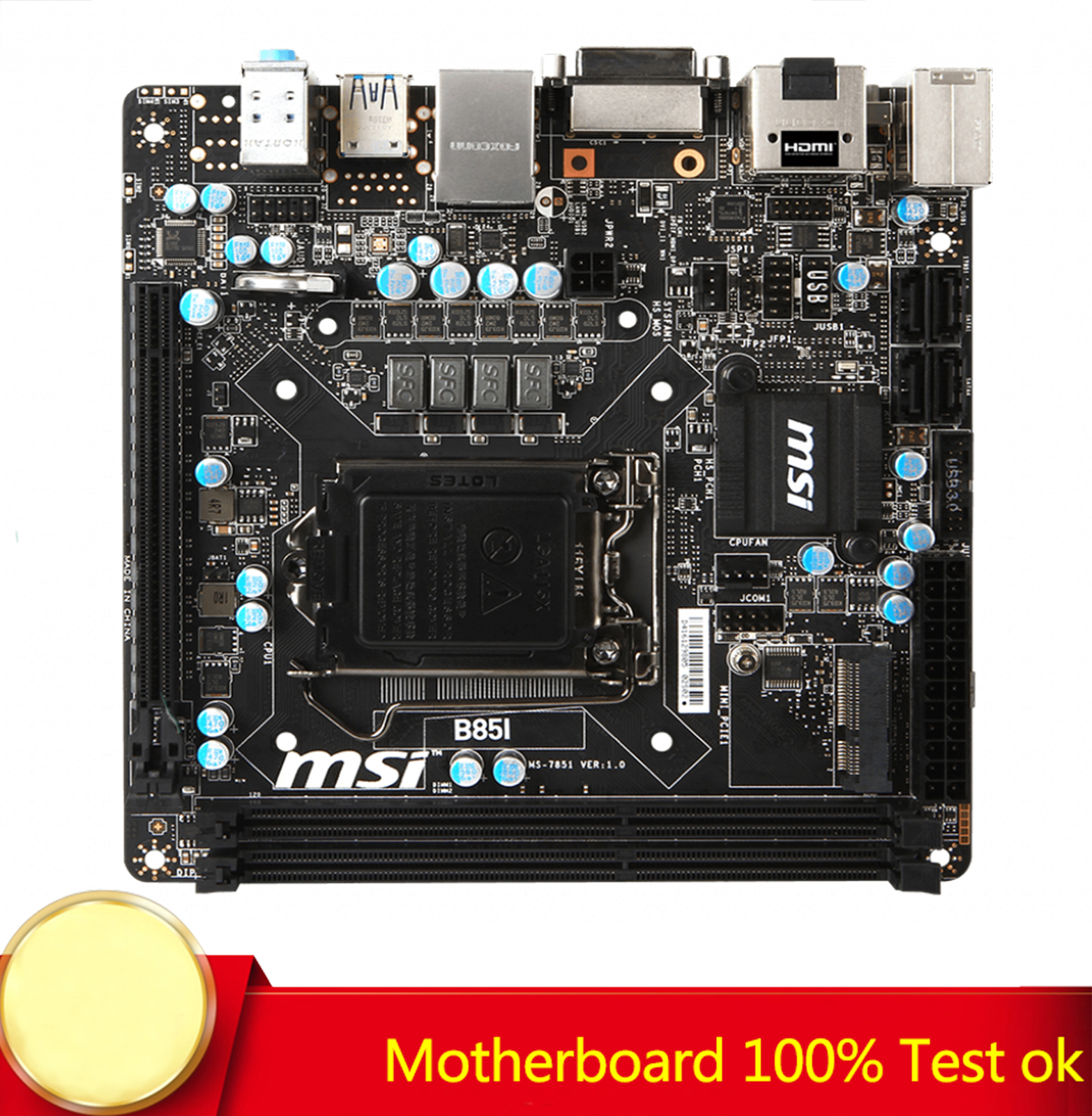 FOR MSI B85I Mini Motherboard 1150PIN DDR3 16G 100% Test Work