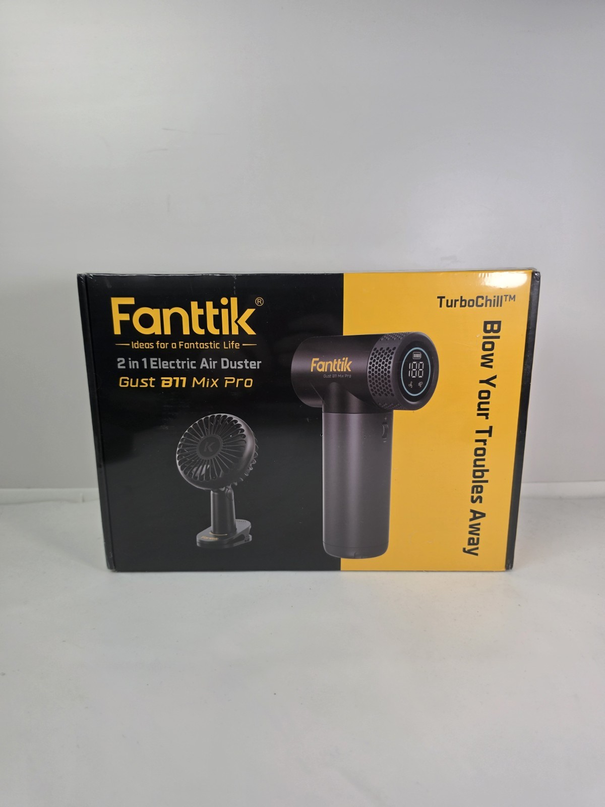 Fanttik B11 Gust Mix Pro 2 In 1 Electric Air Duster & TurboChill Handheld Fan 