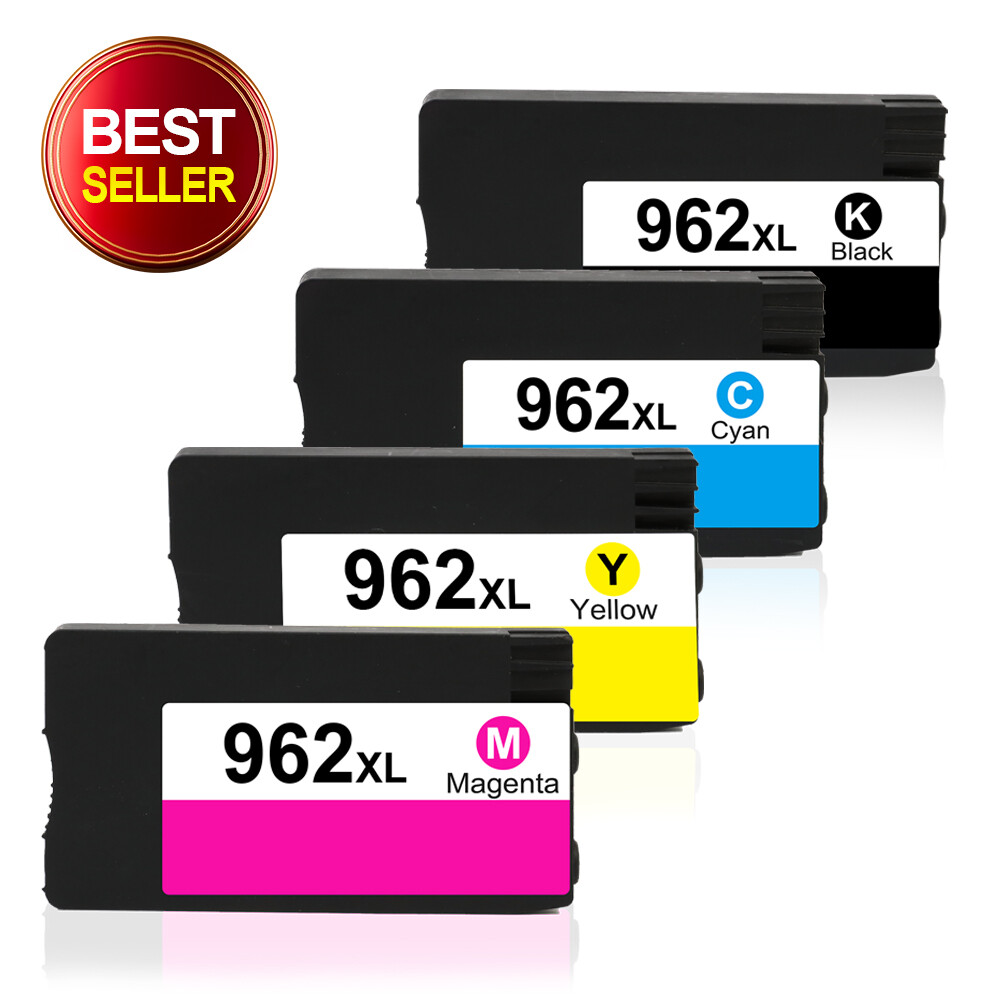 4PK 962XL BCMY Ink for HP 962 OfficeJet Pro 9010 9015 9019 9016 9018 9020 9025