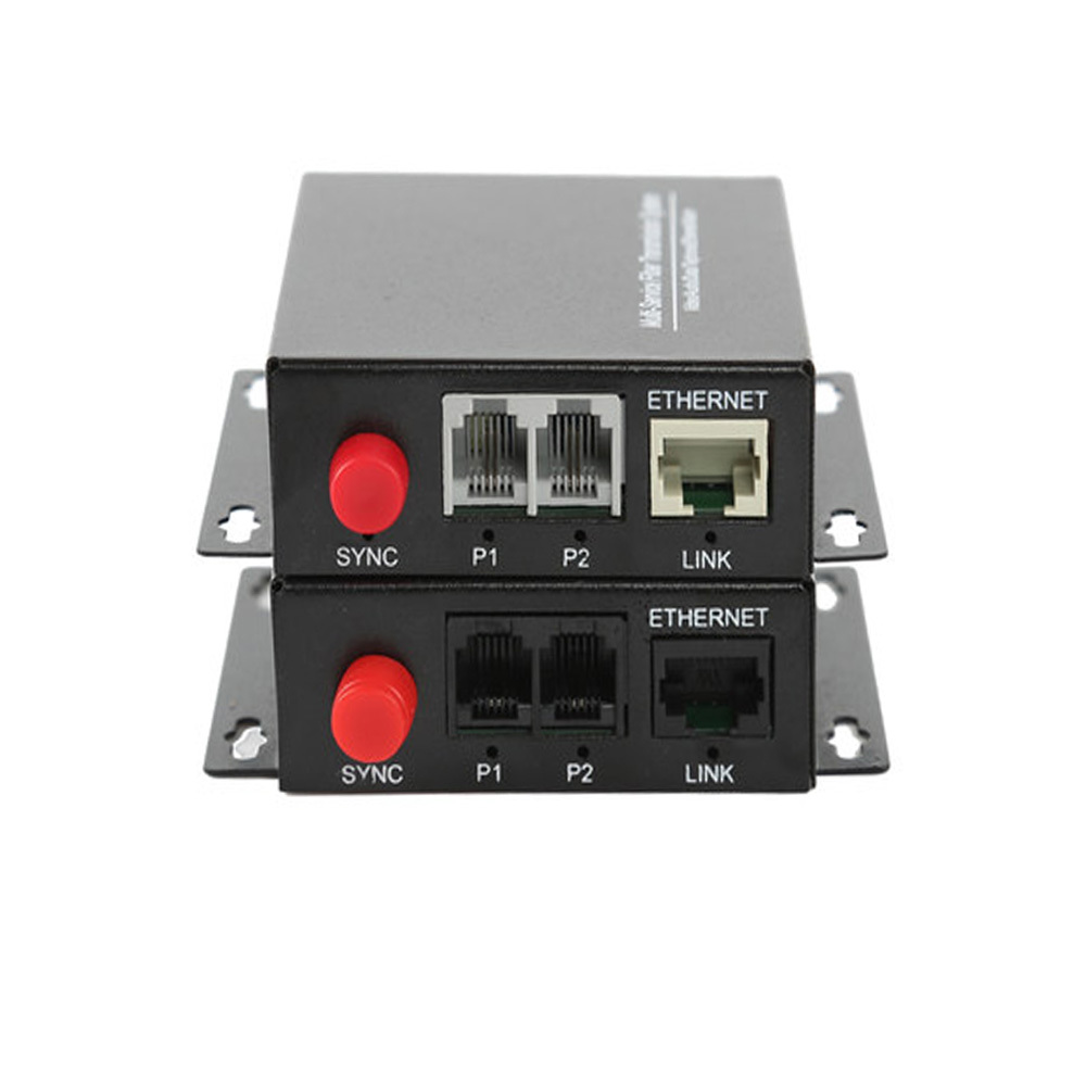 Premium Telephone Fiber Optic Media Converters PCM Voice with 10/100M Ethernet