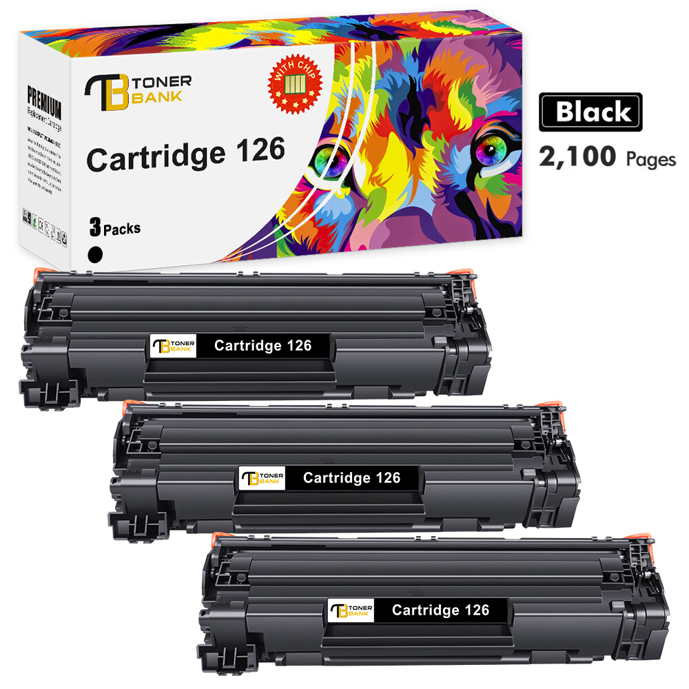 Toner Cartridge Lot For Canon 126 CRG-126 3483B001 Imageclass LBP6200d LBP6230dw