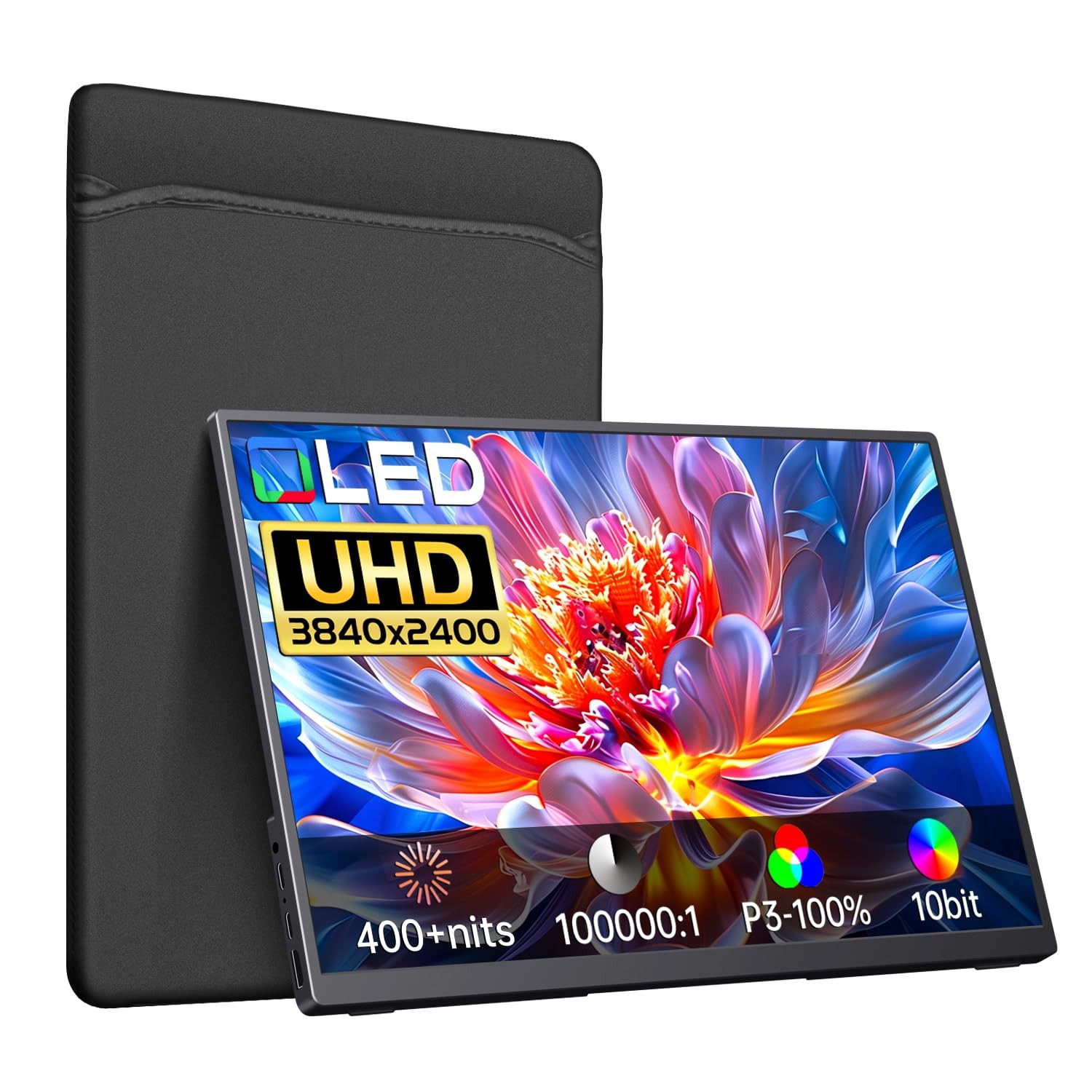 4K Portable Monitor OLED 3840x2400 14 Inch Ultra Slim
