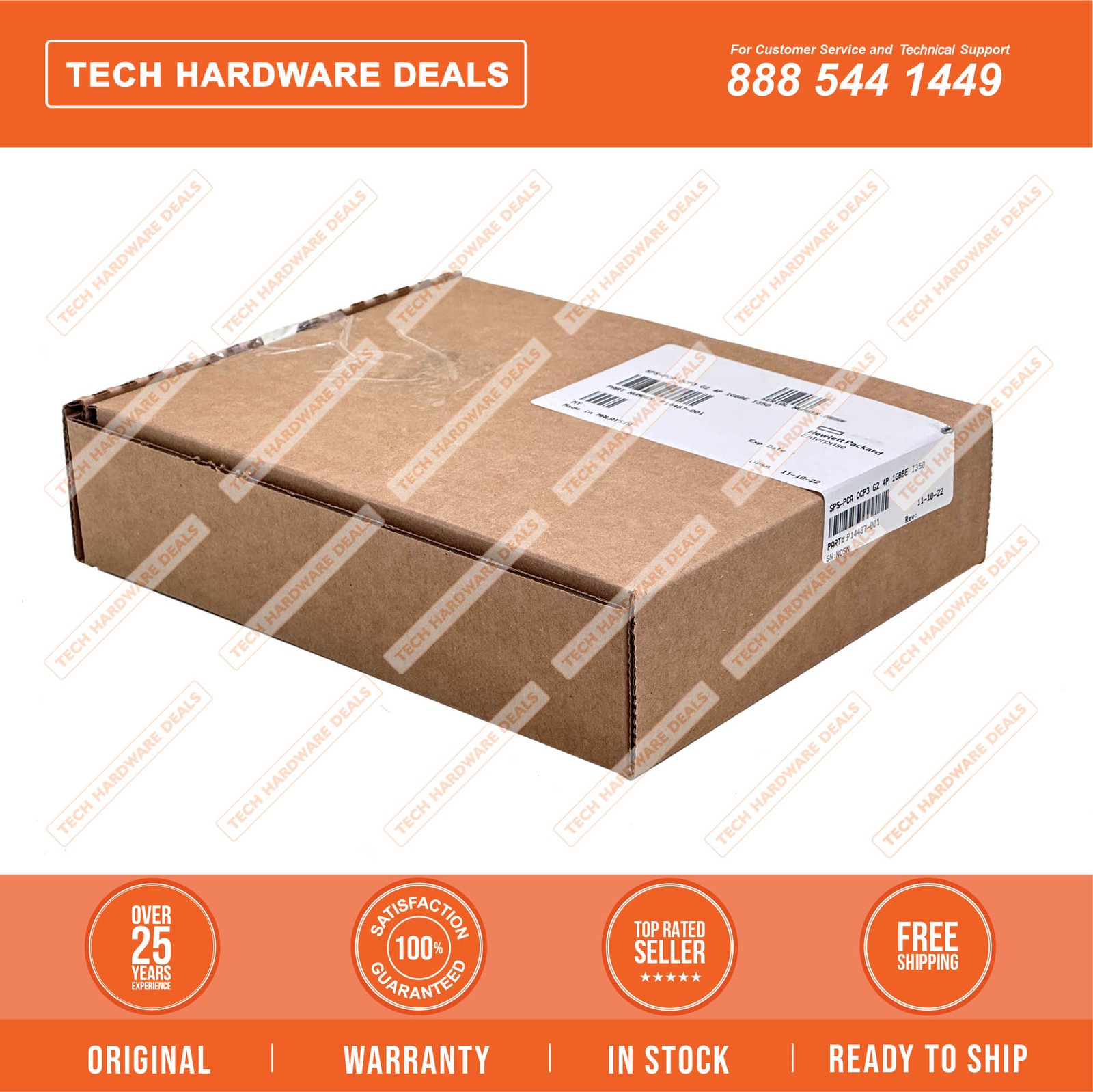 P08447-001  NEW SEALED Intel I350-T4 Ethernet 1Gb 4-port BASE-T OCP3 Adapter for