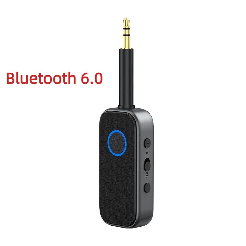 Bluetooth 6.0 Transmitter Receiver 2in1 Wireless 3.5mm AUX Audio Adapter for Car