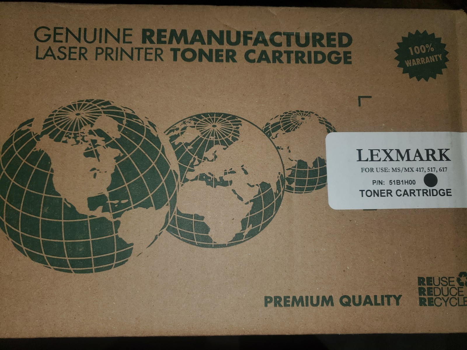 Lexmark 55B1H00 Toner Cartridge Black High Yield