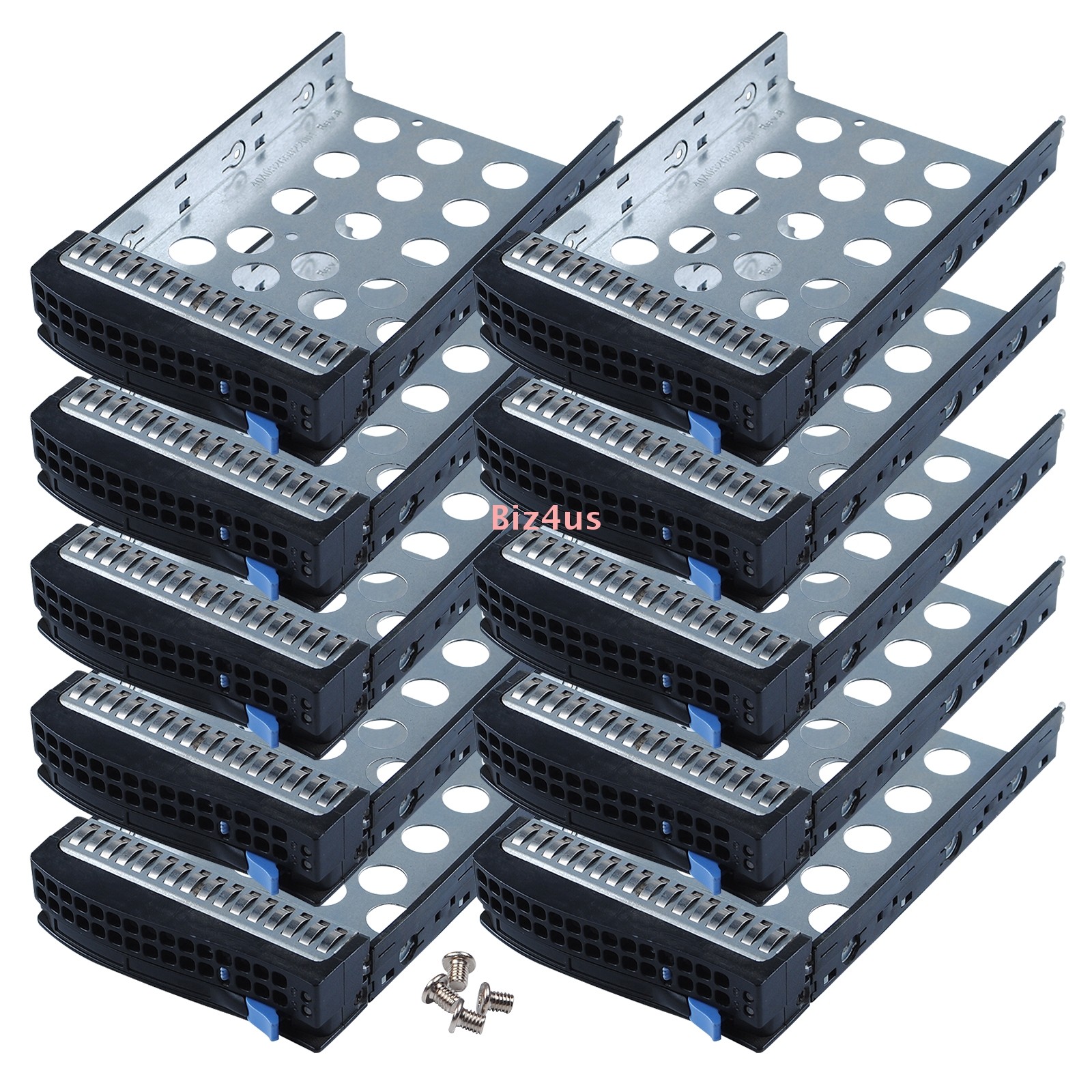 LOT OF 10 For Supermicro 3.5" LFF SAS SATA Hard Drive Tray Caddy 01-SC93301