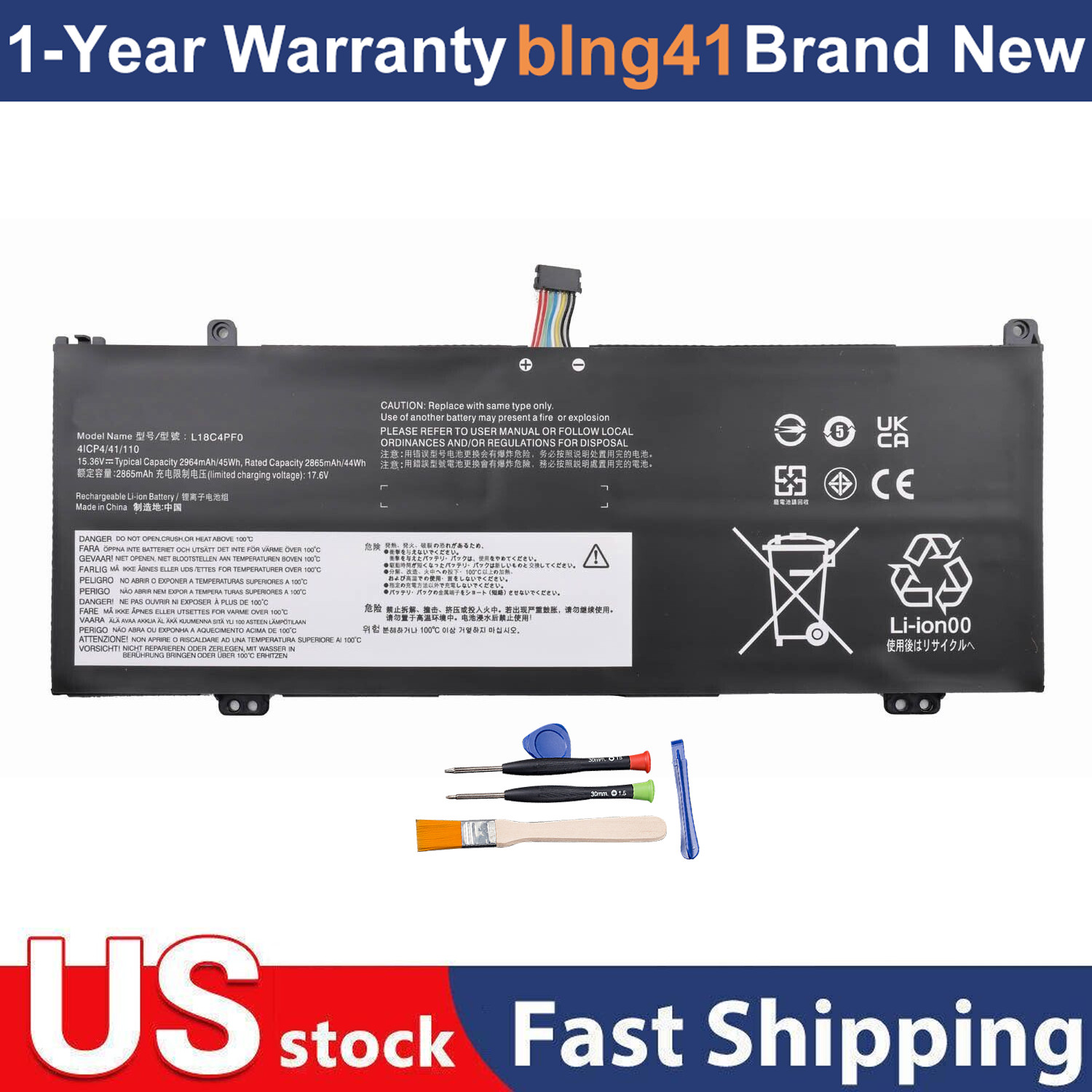 L18C4PF0 L18D4PF0 L18M4PF0 Battery For Lenovo ThinkBook 13s-IWL 13s-IML 14s-IWL