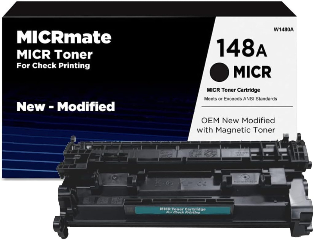 Brand W1480A OEM New Modified MICR Toner Cartridge for Check Printing for Use in