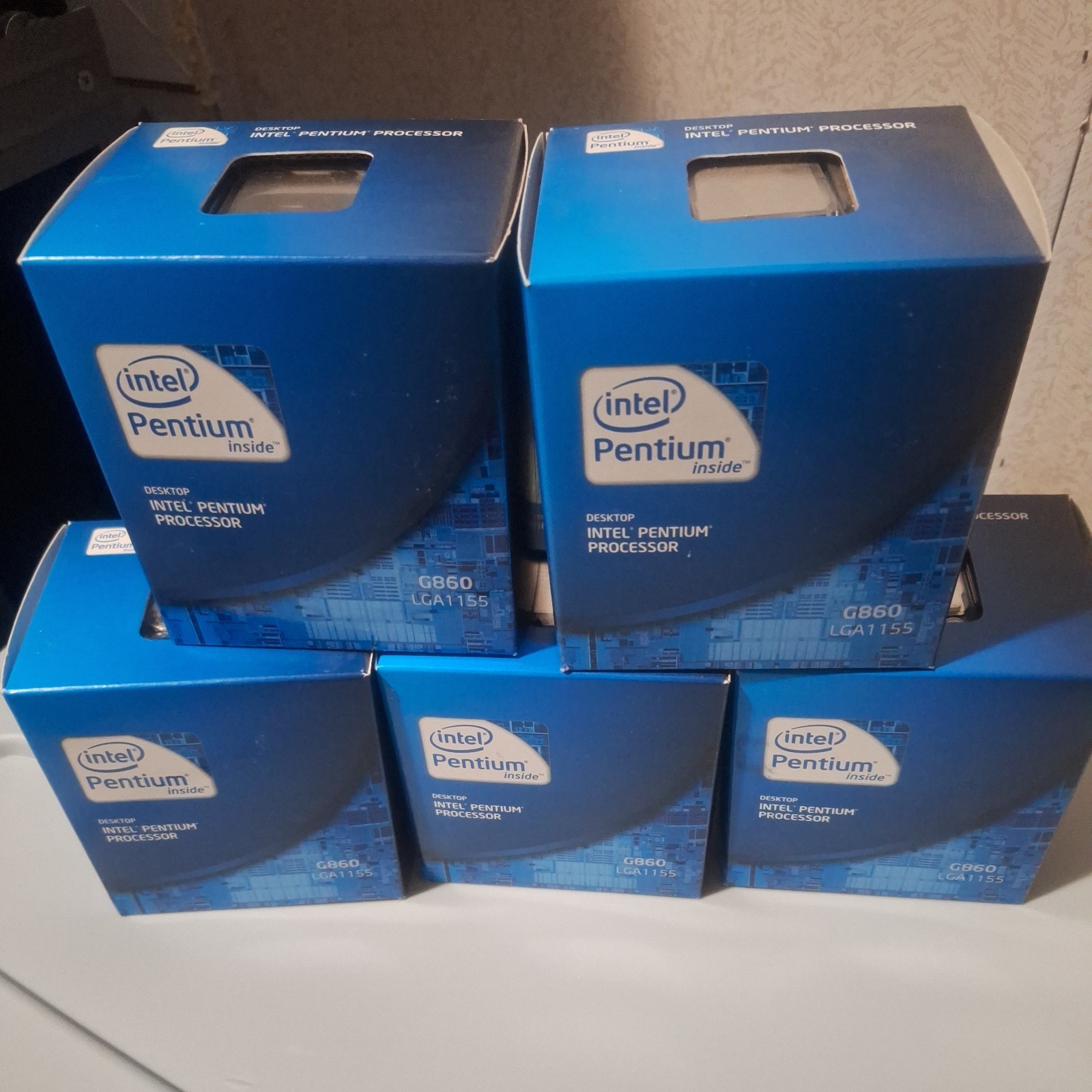 Lot of 5x Intel Pentium Dual-Core G860 SR058 3.00GHz 3MB LGA 1155
