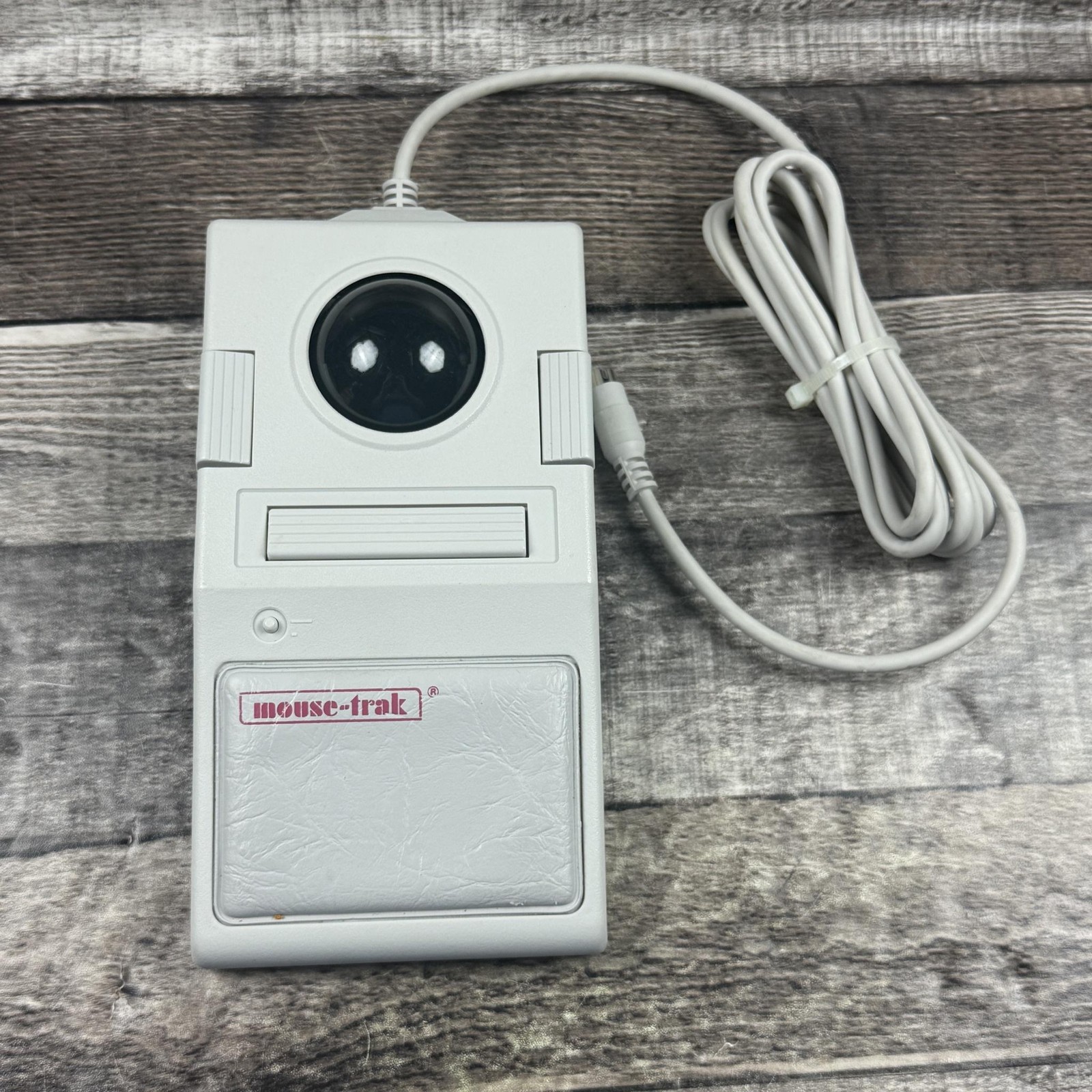 Vintage Mouse-Trak B-SRS6K Serial RS-232 Trackball Gray Made USA Wired Retro PC