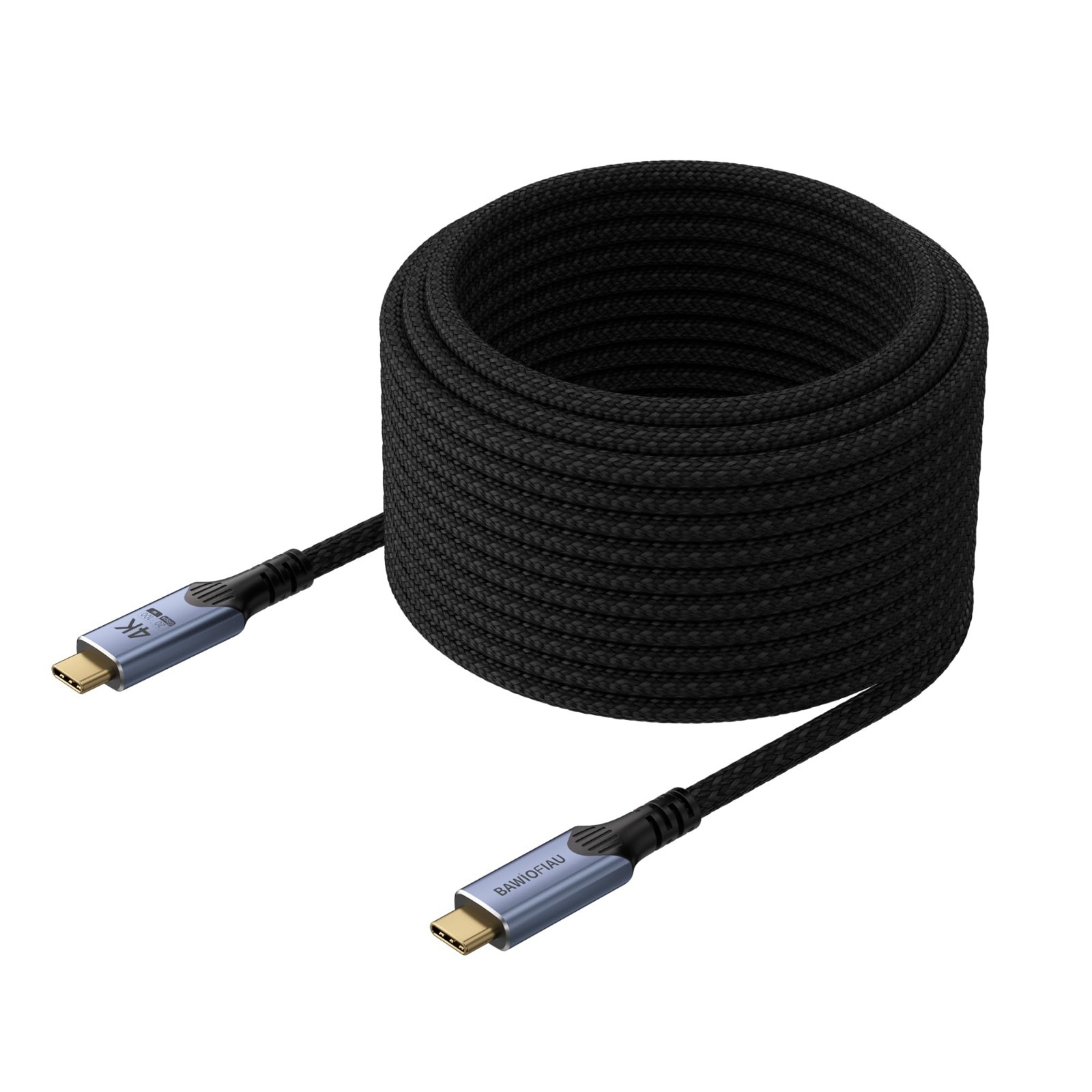 USB-C to USB-C Cable 20Gbps USB 3.2 Gen 2 4K 60Hz 100W 20ft Braided
