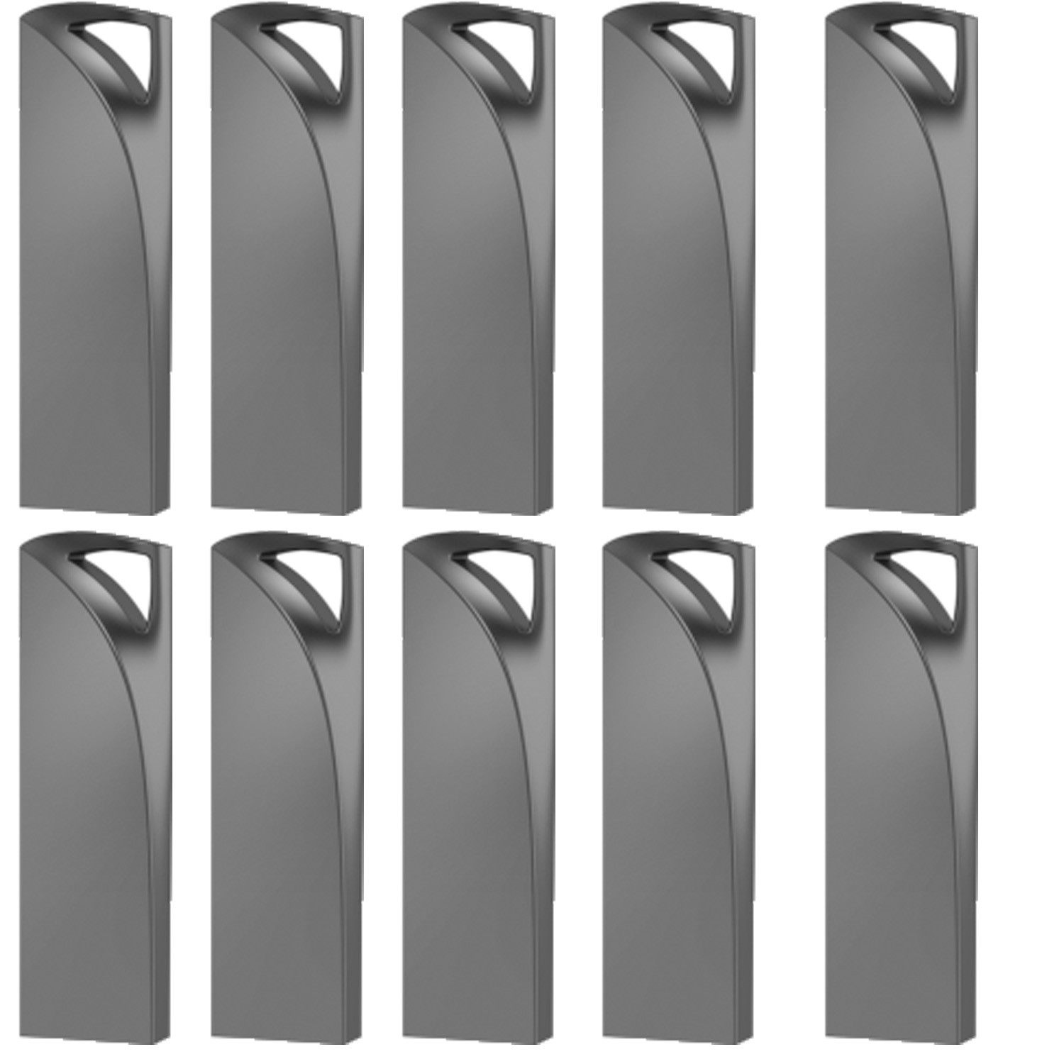 High Speed 50 Pack USB 2.0 16GB Metal Mini Style Flash Drives Memory Stick
