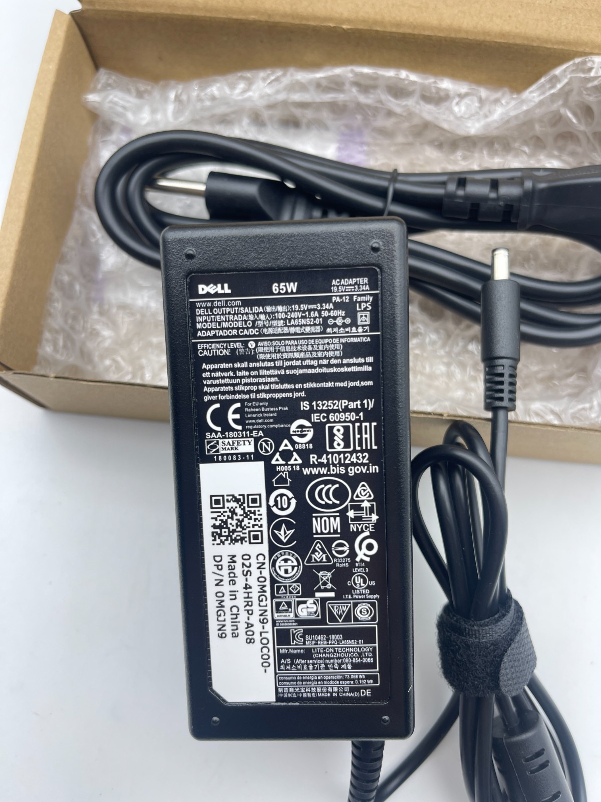 Original NEW 65W Charger For Dell Inspiron 3501 5301 7300 5767 3583 4.5mm*3.0mm