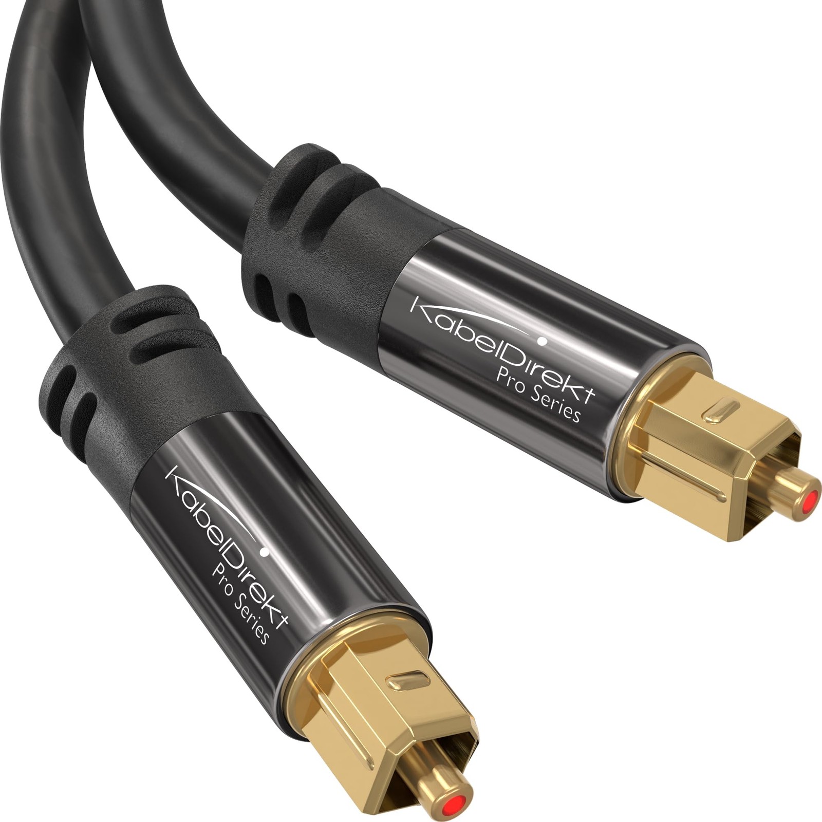KabelDirekt – Optical Audio TOSLINK Cable – 50ft – Soundbar