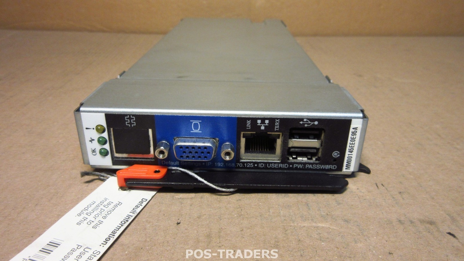 IBM 39Y9661 Advanced Management Module - PULLED FROM IBM H 8852