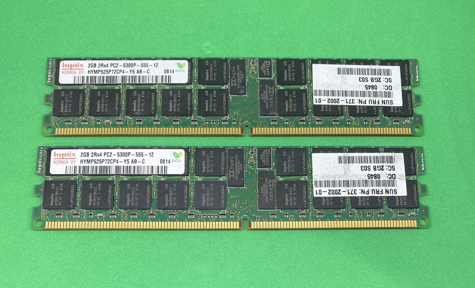 Sun X5288A-Z 540-7062 4GB (2x 2GB) Memory Kit 371-2002 for Ultra 40 M2, X2200 M2