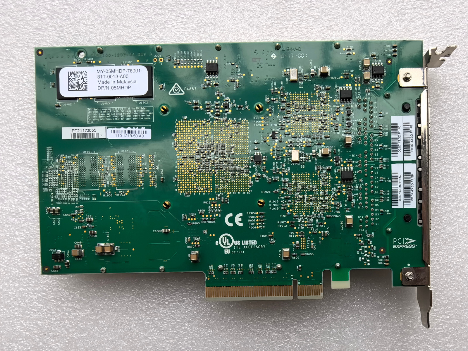 Dell DP/N 5MHDP 05MHDP Chelsio T540-BT 4-Port 10GbE PCI-E x4 Network Card