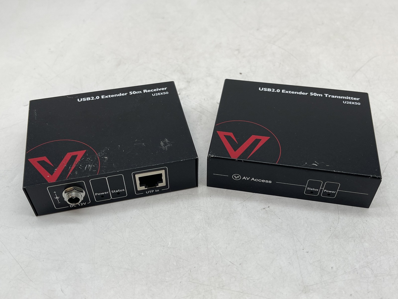 AV ACCESS USB2.0 EXTENDER 50M U2EX50 TRANSMITTER AND RECIEVER NO POWER SUPPLY
