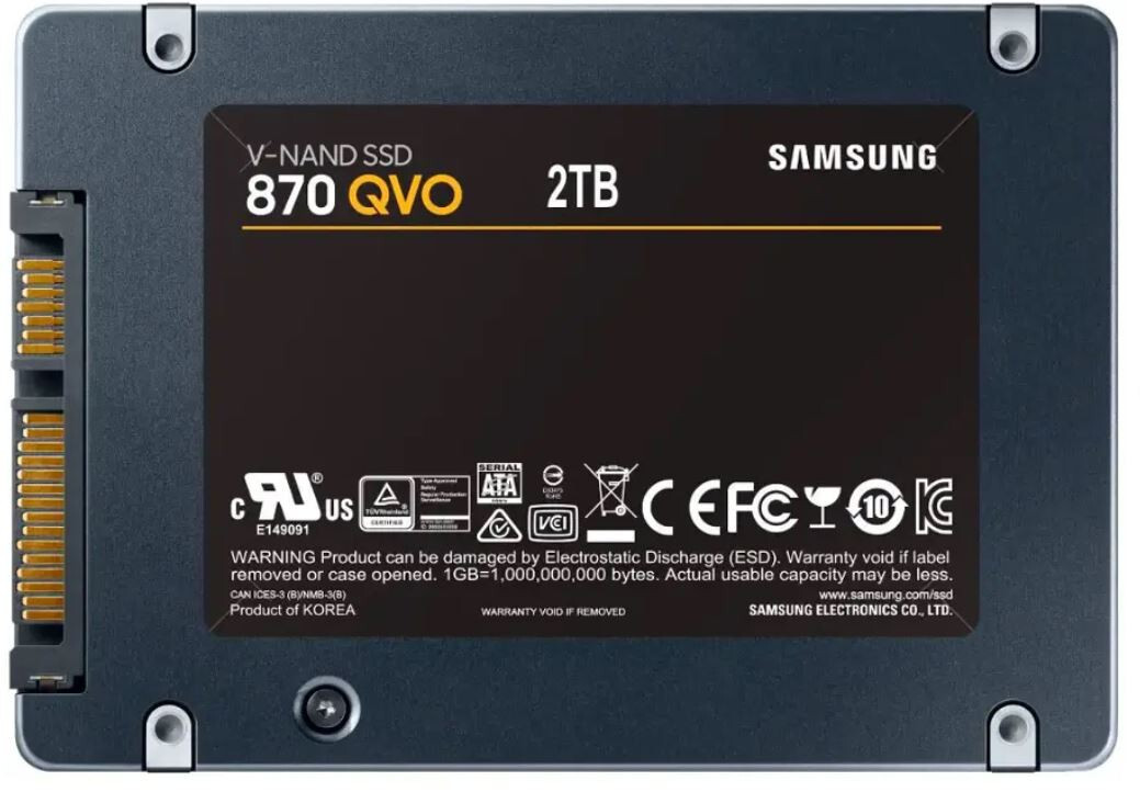 (NEW) SAMSUNG 2TB 870 QVO SSD SATA 2.5" SOLID STATE DRIVE MZ-77Q2T0B