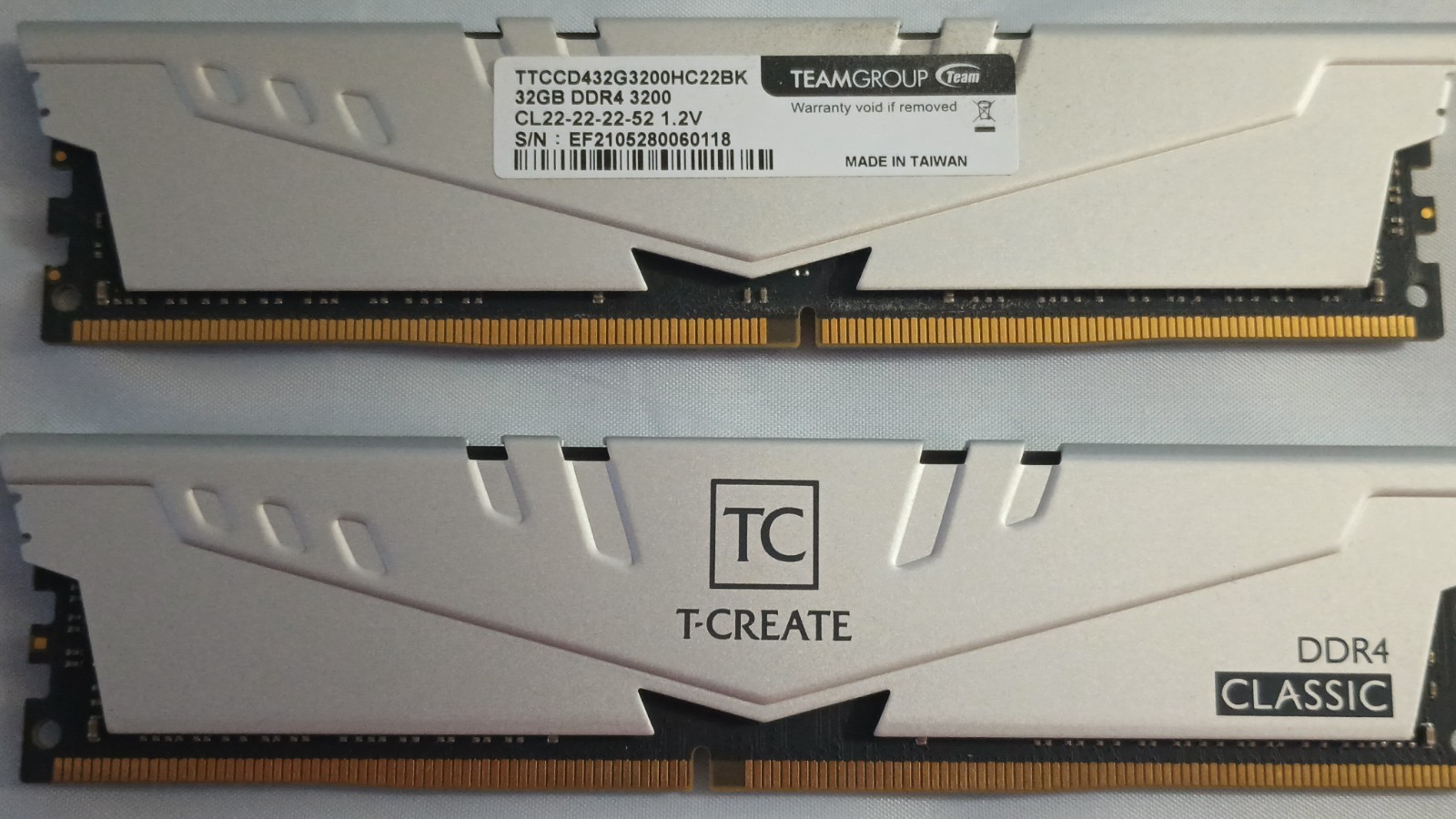 T-Create Expert Overclocking 10L DDR4 64GB Kit (2 X 32GB) 3200Mhz (PC4 25600) CL