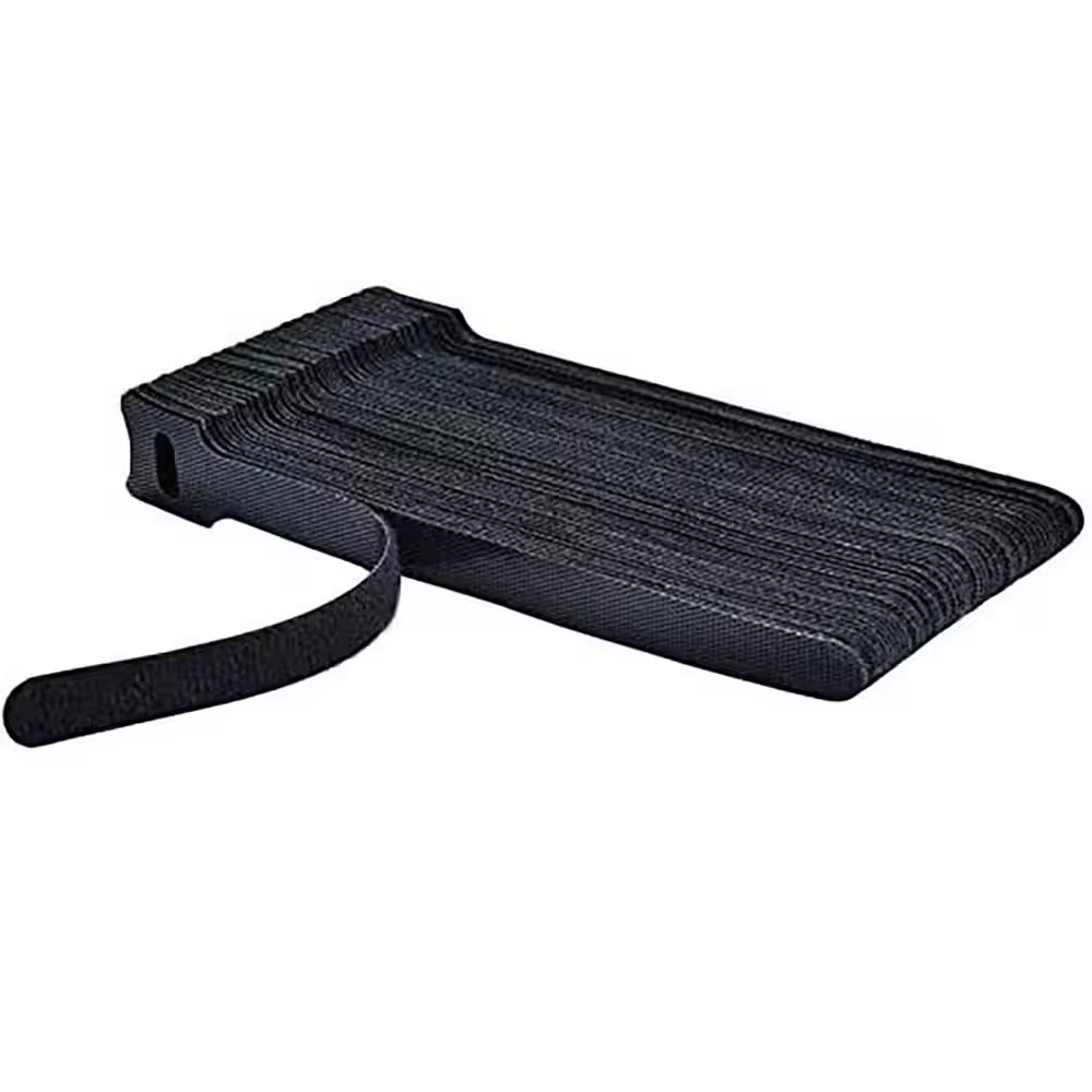 60PCS Premium 6-Inch Adjustable Cord Ties Microfiber Cloth Cable Management Stra