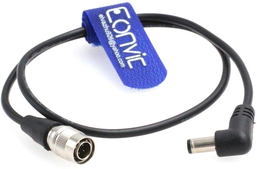 Power Cable Hirose 4 Pin To Right Angle Barrel DC Cable For Sound Devices