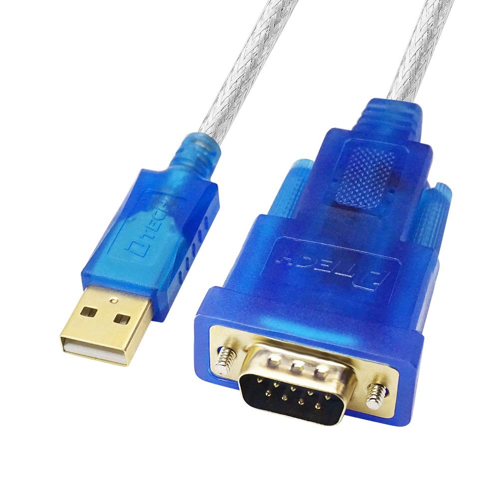 DTECH USB to Serial Adapter Cable with RS232 DB9 Male Port FTDI Chipset
