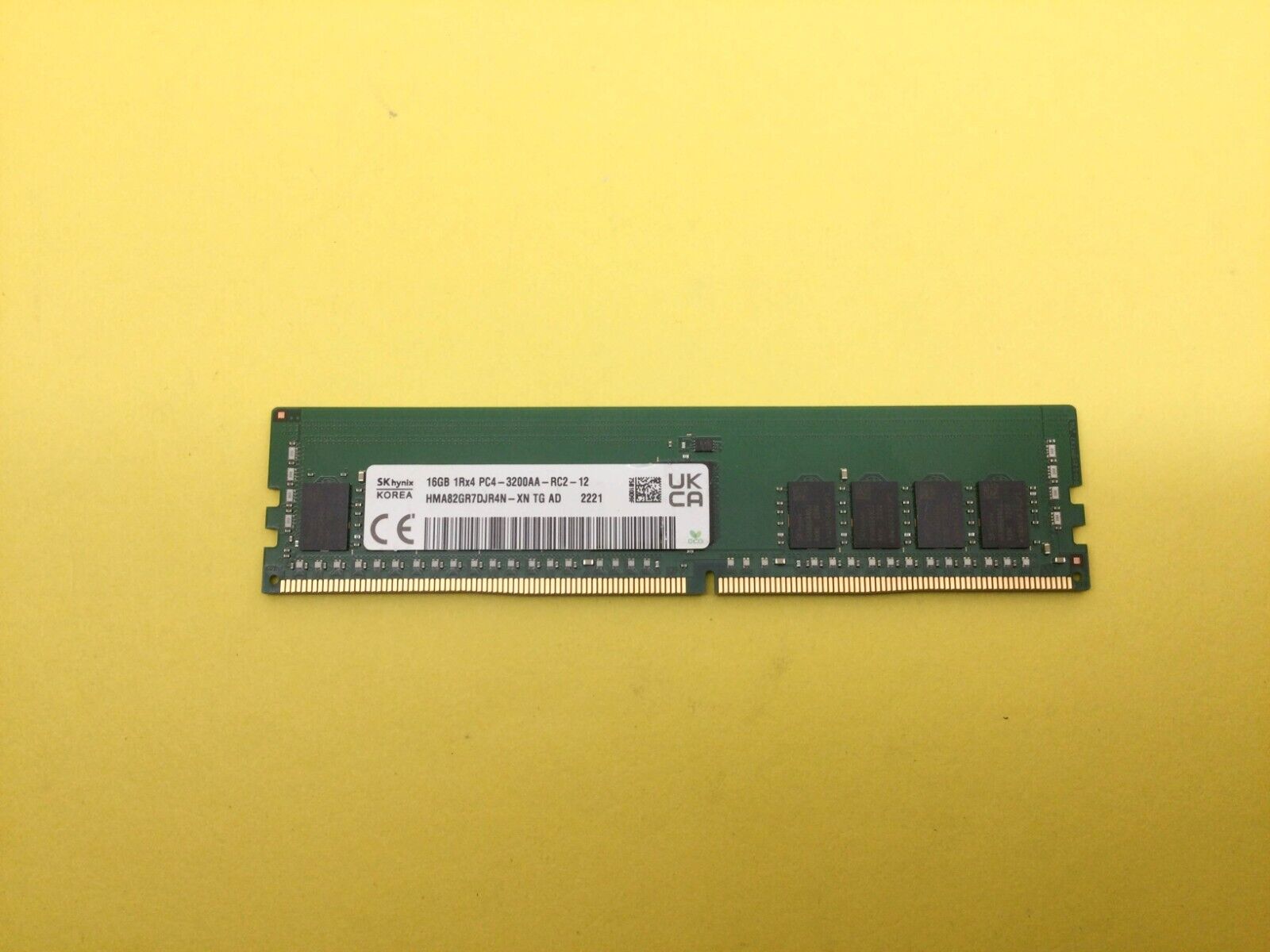 HYNIX 16GB (1X16GB) 1RX4 PC4-3200AA SERVER MEMORY HMA82GR7DJR4N-XN