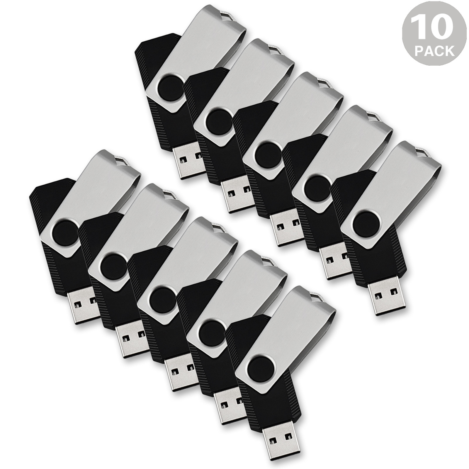 Wholesale 10/ 20/ 50/100pcs 128MB Metal Swivel USB 2.0 Flash Drives Memory Stick