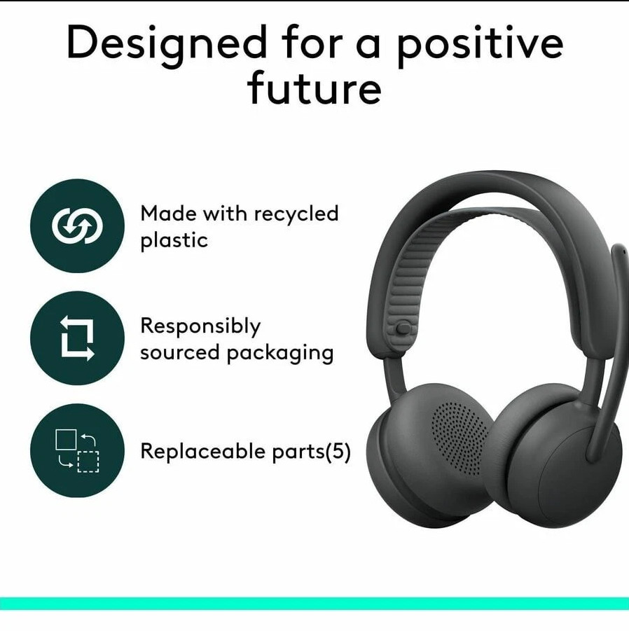 Logitech Zone Wireless 2 ES Noise-Canceling Headset - Open Box (Headset Only)