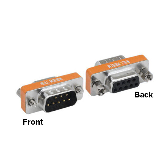 Kentek Mini Null Modem DB9 Male/Female Adapter Connect Changer Serial Port RS232