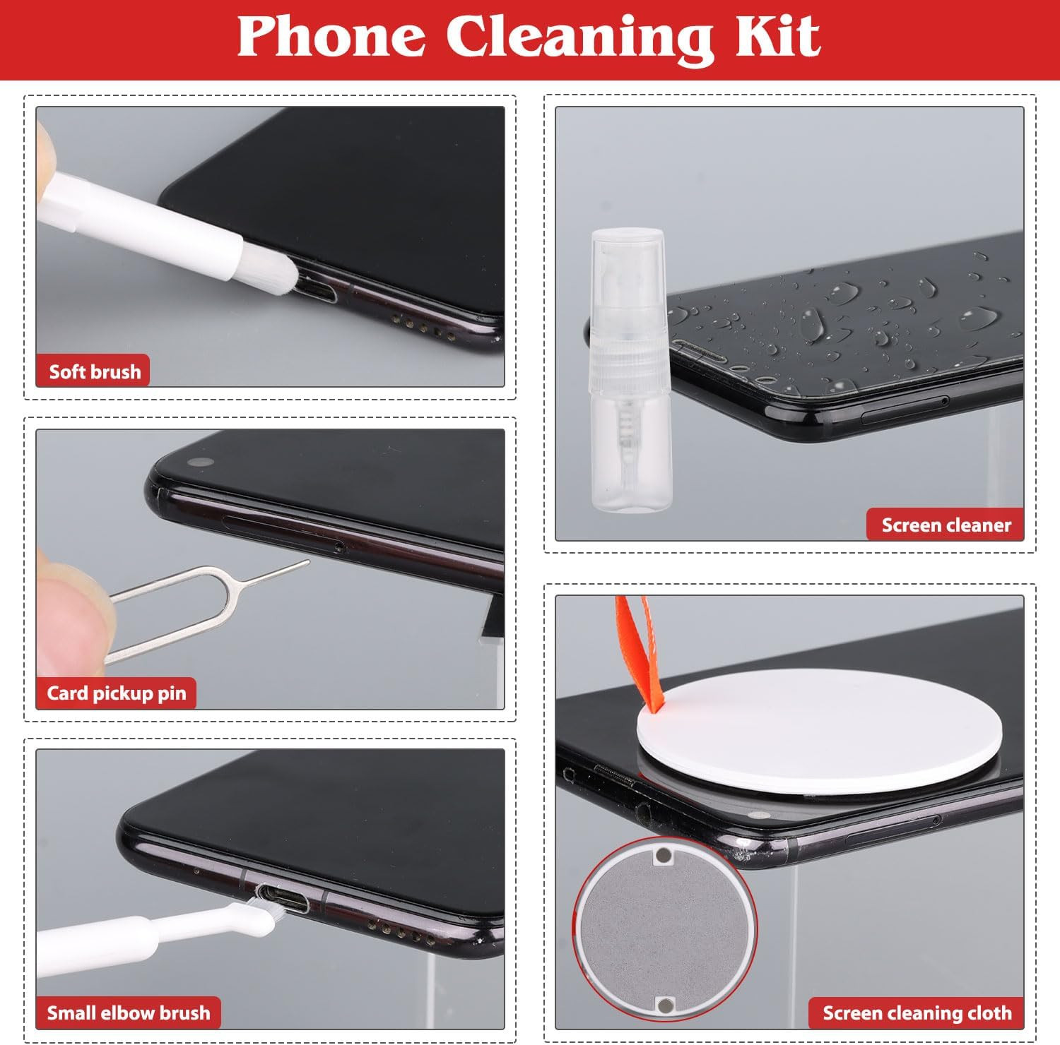 20-in-1 Phone Cleaning Kit,Computer Keyboard Brush Cleaner, Screen Electronic...