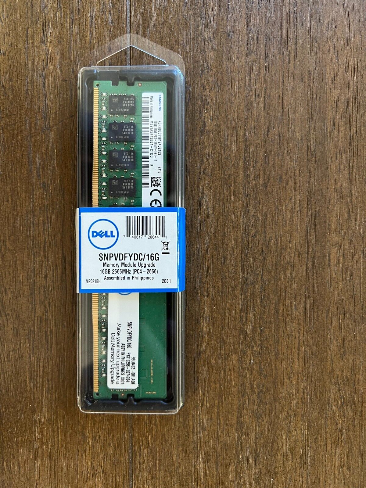 Dell SNPVDFYDC/16G - 16GB Memory RAM Upgrade - 2RX8 DDR4 UDIMM 2666MHz ECC