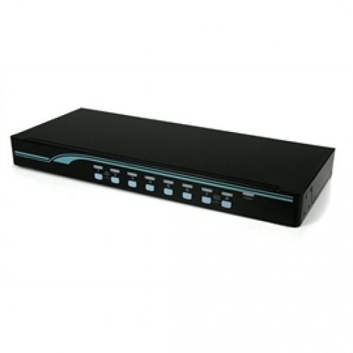 8 Port 1U Rackmount DVI USB KVM Switch - Startech sv831dviu