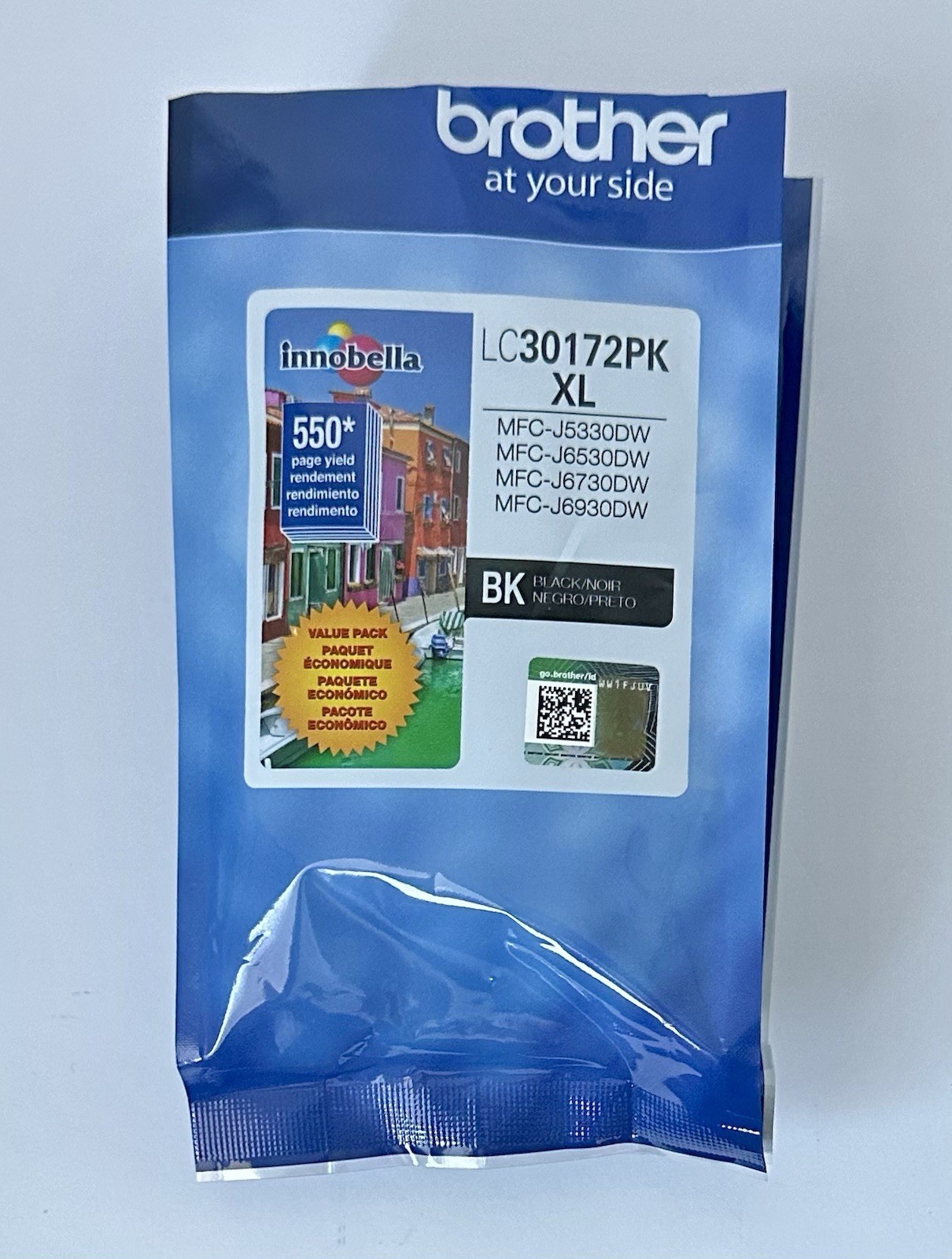Genuine Brother Printer LC30172PK High XL Black Ink Cartridge 2 Pk 3017 Exp 1/28
