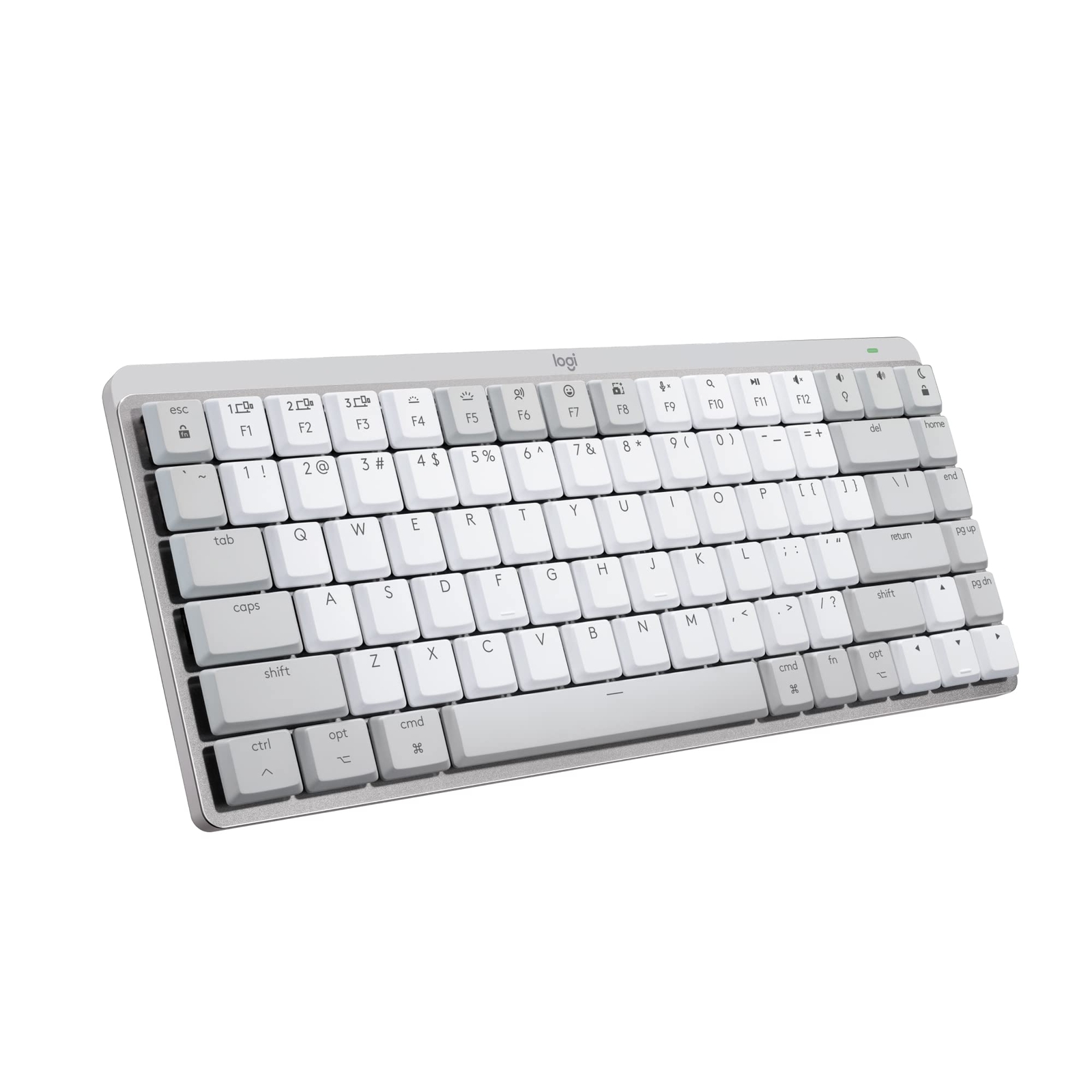 Pale Grey MX Mechanical Mini Keyboard for Mac Bluetooth Low Profile Keys