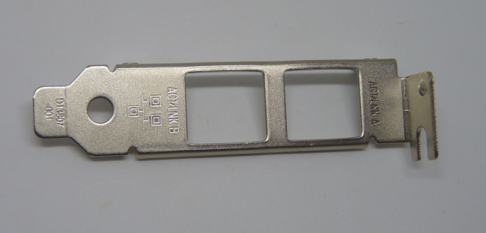 Bracket - For Low Profile Intel Gigabit ET Dual Port Server Adapter, D13807-001