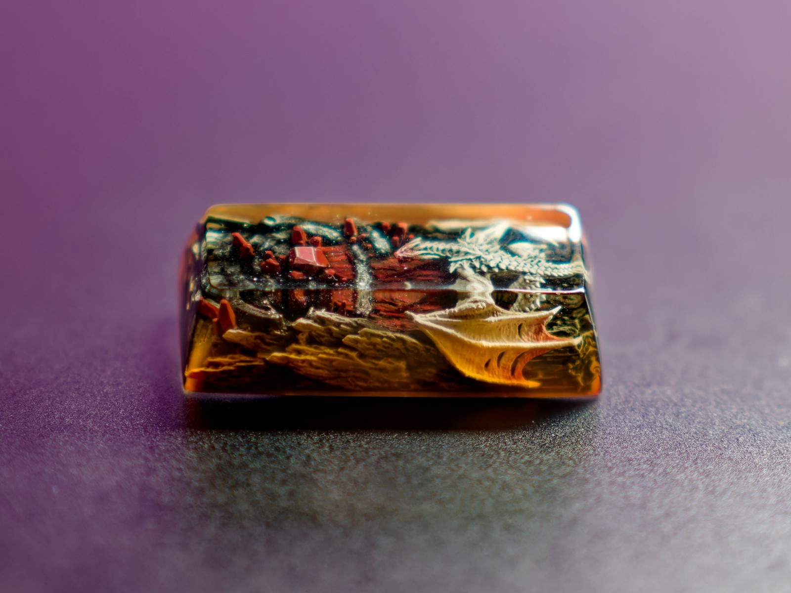 Dwarf Factory Mystic Dragon v2 "Blood Hunger" - artisan ENTER keycap