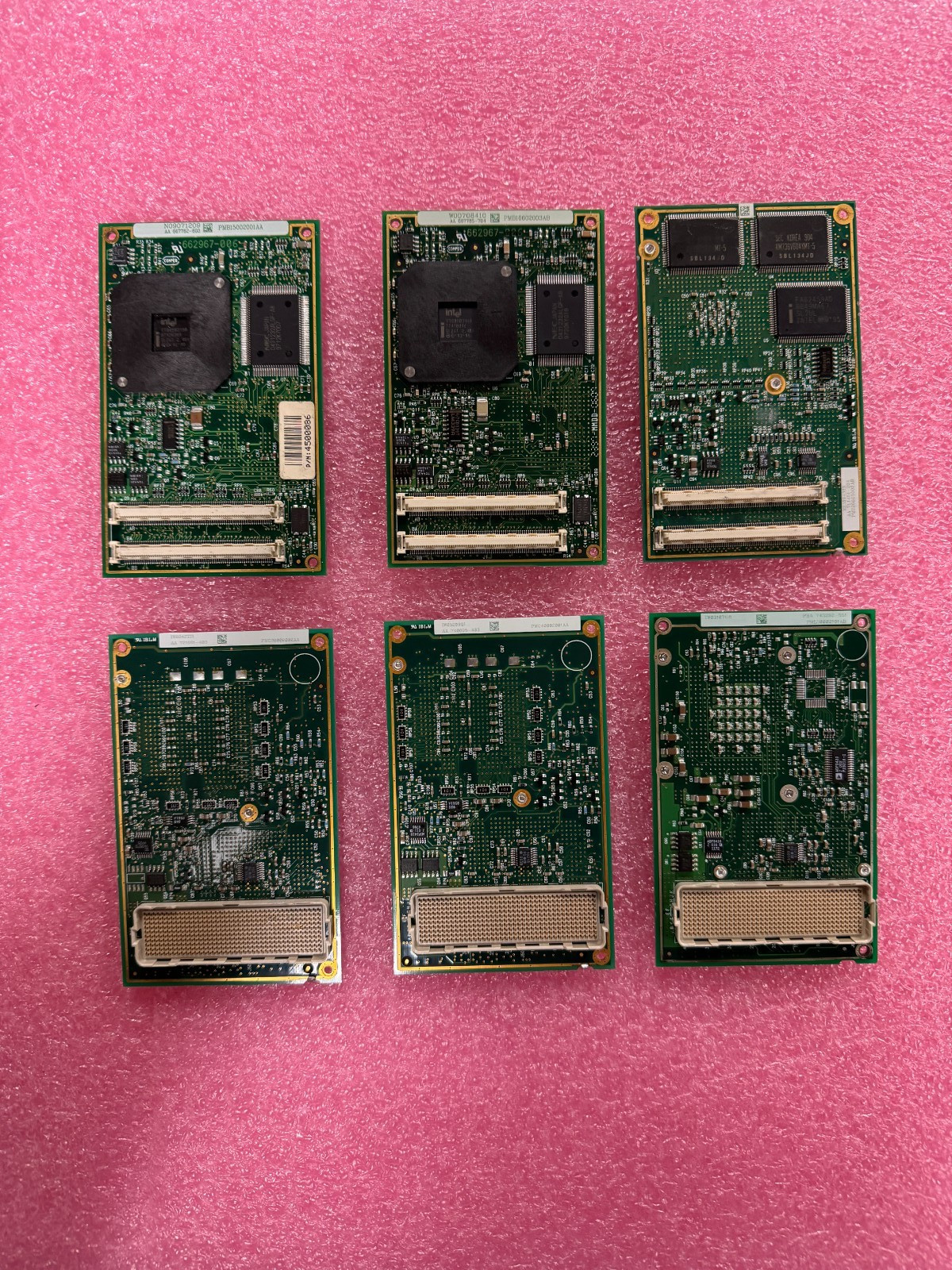 Vintage Intel Mobile Module CPU Varies Speed 150-500Mhz (6 pcs) for collection