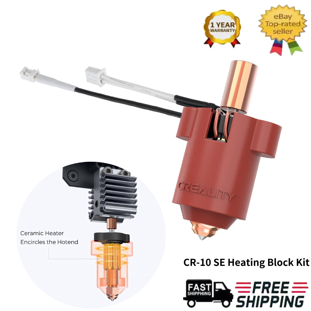 Creality CR-10 SE Ceramic Heating Block Kit, 60W Fast Heating 600mm/s High Speed