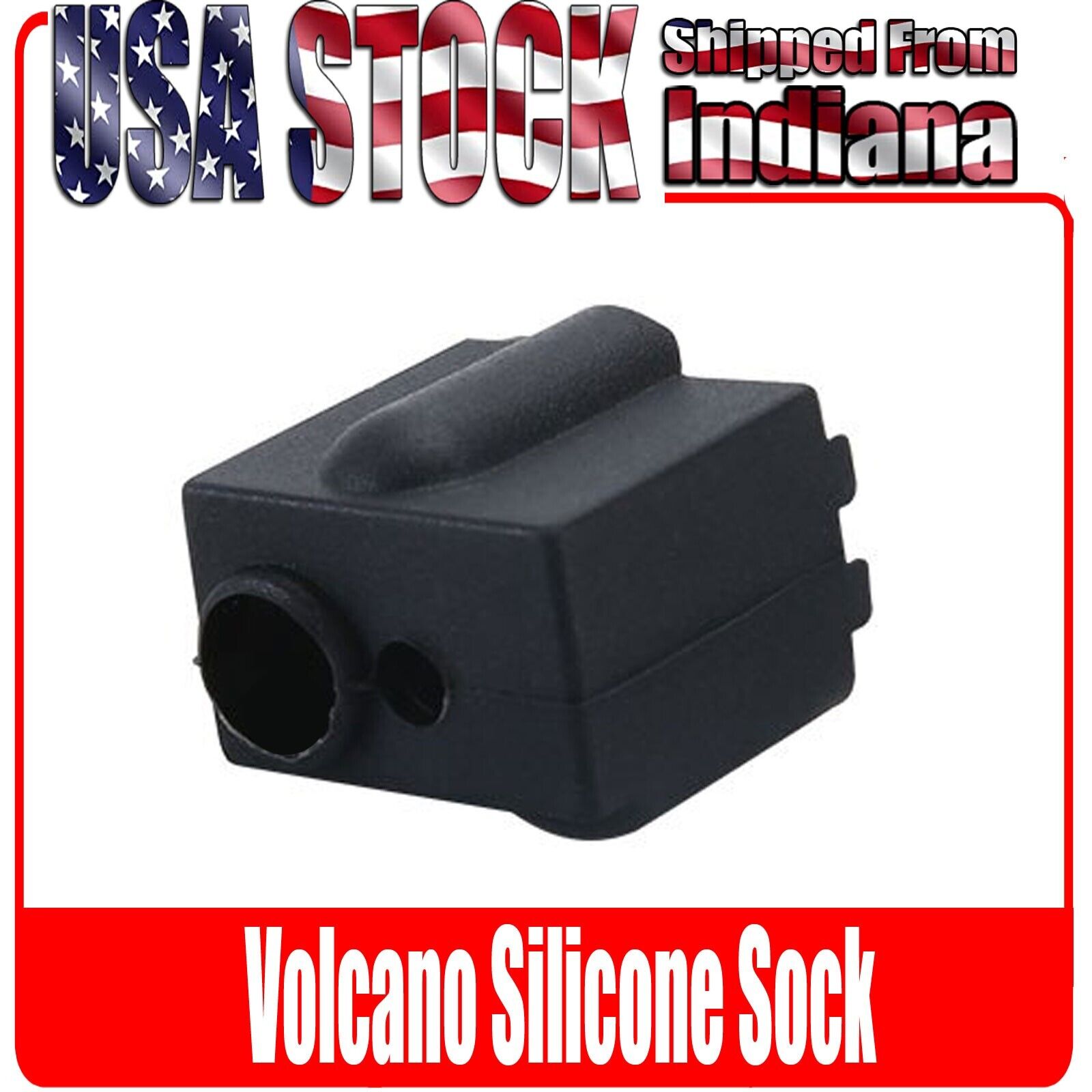 Volcano Silicone Sock, Insulation for Volcano Hotend Heat Block, Black, 3 Pack