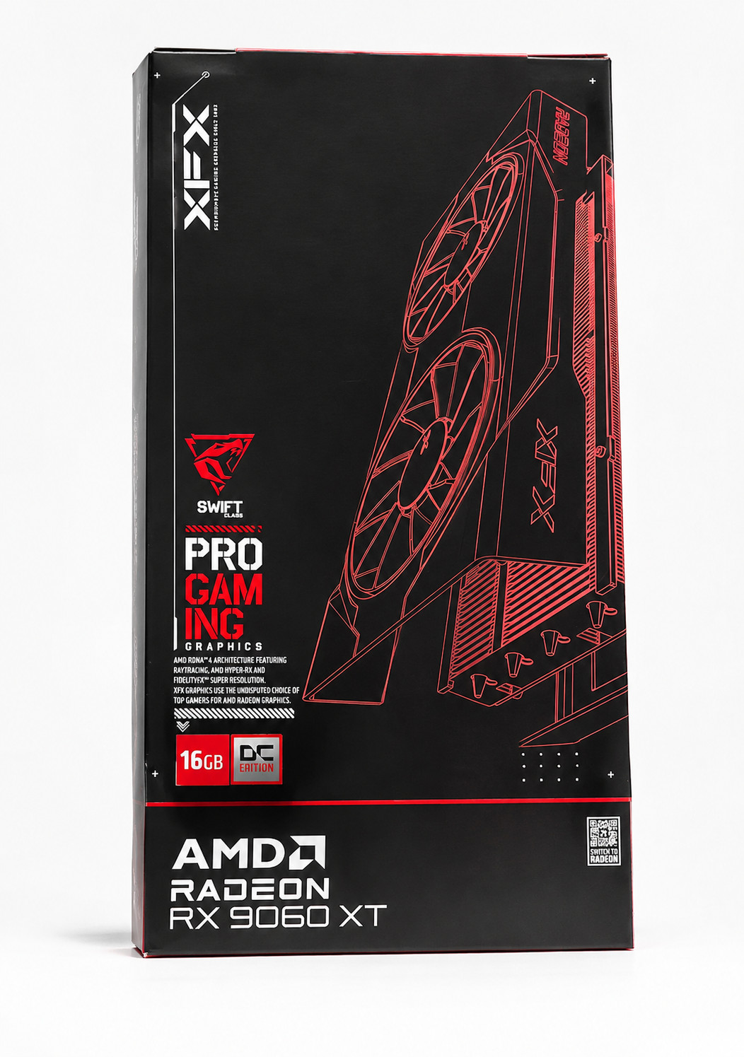 XFX Swift AMD Radeon RX 9060 XT OC 16GB GDDR6 PCIe 5.0 Graphics Card