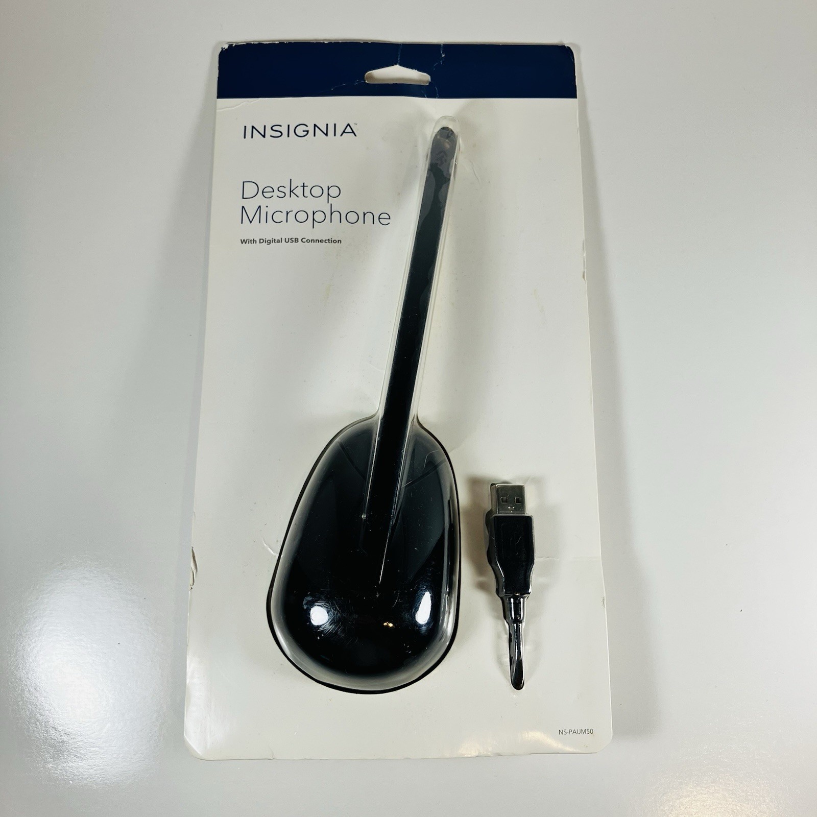 USB Microphone Insignia NS-PAUM50  for Computer Video Calls Gaming HOME OFFICE