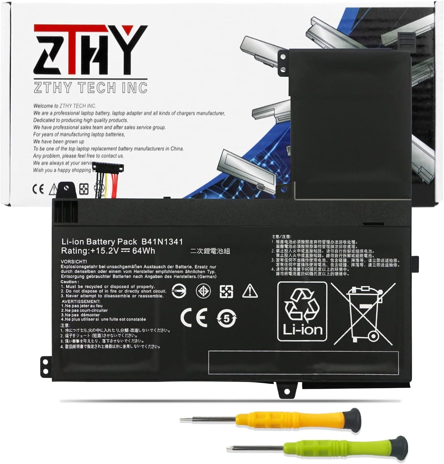 B41N1341 Laptop Battery Replacement for ASUS Q502 Q502L Q502LA Q502LA BBI5T12