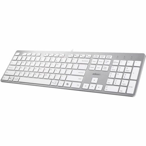 Adesso EasyTouch 730UW USB-C Multi OS Scissor Switch Keyboard With CoPilot AI Ho