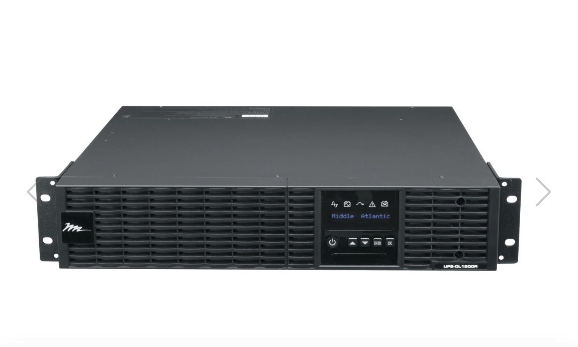 Middle Atlantic UPS-S1500R 1500VA Rackmount UPS Battery Backup 2U AV New Open Bx