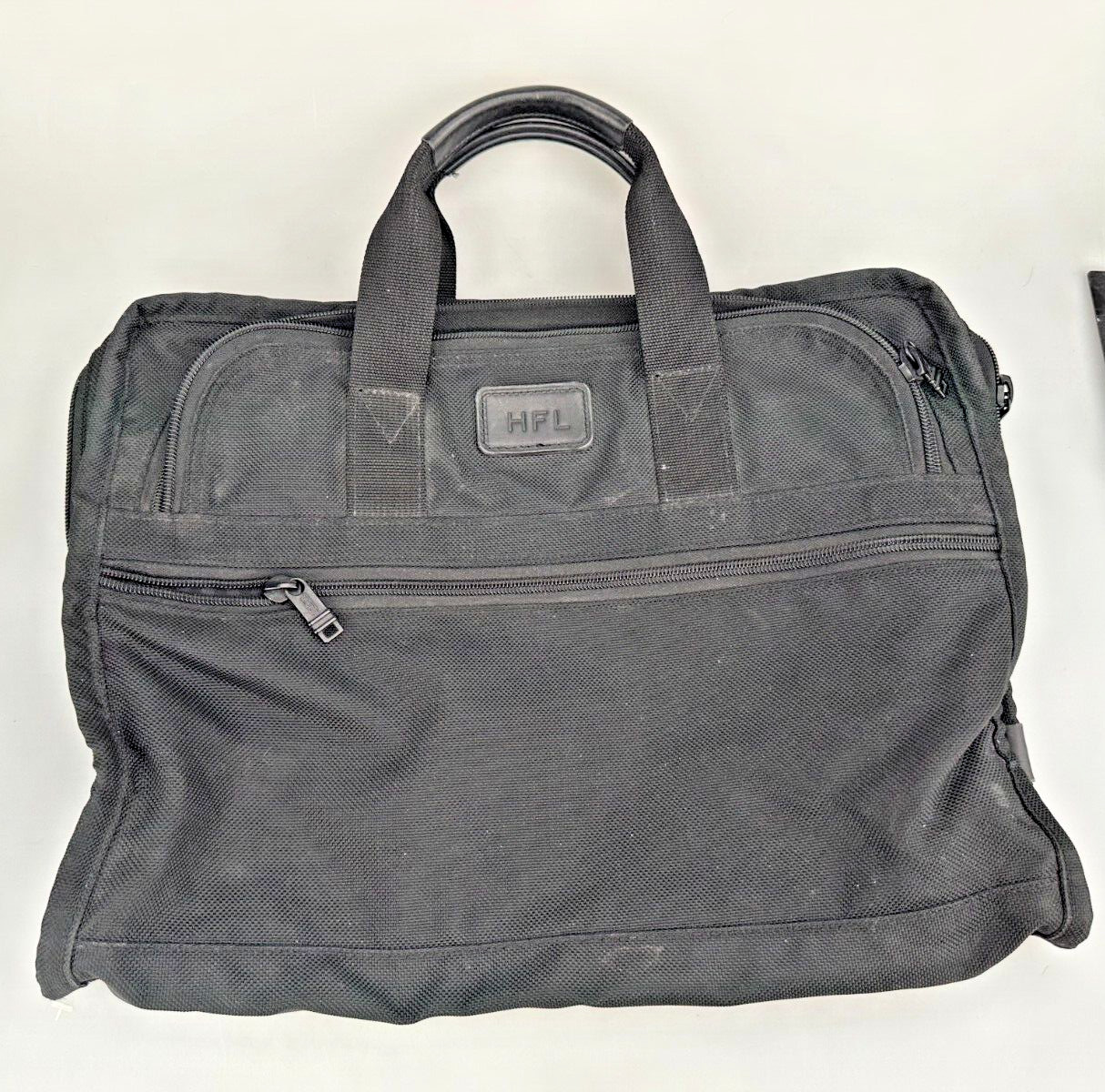 TUMI Messenger Bag Brief Bag Black Ballistic Nylon Made in USA Vintage