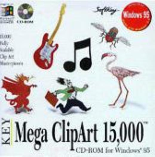 Key Mega ClipArt: 15,000 PC CD organizer collection color images pictures albums